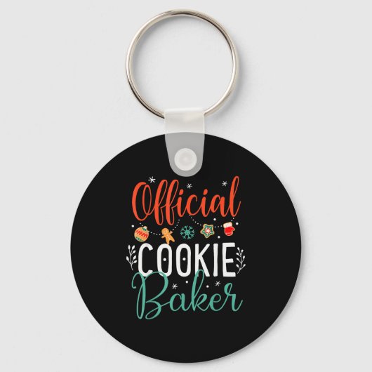 Porte-clés Cookie Baker Funny Christmas Couples Matching (Recto)