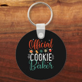 Porte-clés Cookie Baker Funny Christmas Couples Matching (Recto)