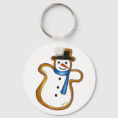 Porte-clés Cookie de sucre Snowman Hanoukka Noël (Recto)