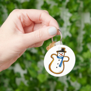 Porte-clés Cookie de sucre Snowman Hanoukka Noël