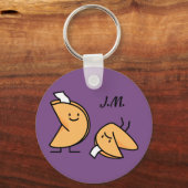 Porte-clés cookie Fortune croustillant dessert chinois doux c (Recto)