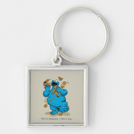 Porte-clés Cookie Monster Cookies folles (Devant)