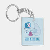 Porte-clés Cookie Monster | Désolé, J'Ai Des Plans (Devant gauche)