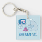 Porte-clés Cookie Monster | Désolé, J'Ai Des Plans (Devant)