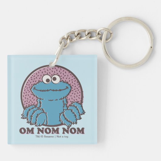 Porte-clés Cookie Monster | Om Nom Nom Nom (Dos)