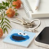 Porte-clés Cookie Monster | Tendance de l'aquarelle (Devant Droit)