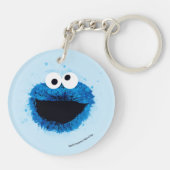 Porte-clés Cookie Monster | Tendance de l'aquarelle (Dos)