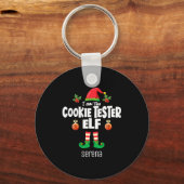Porte-clés Cookie Tester Elf Family Matching Christmas Name (Recto)