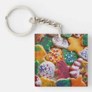 Porte-clés Cookies de Noël Je Cuisine de vacances colorée