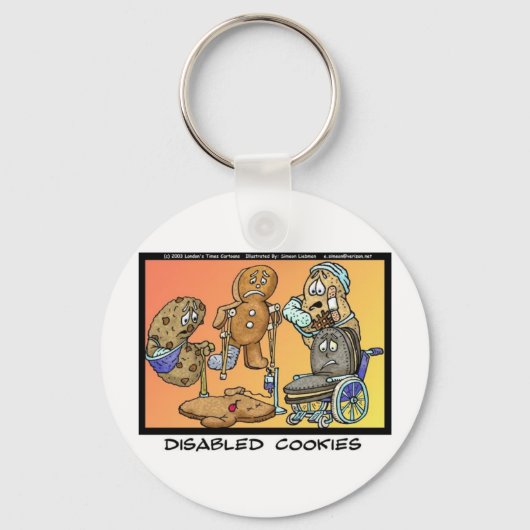 Porte-clés Cookies handicapés Drôle Cadeaux et Objets de coll (Recto)