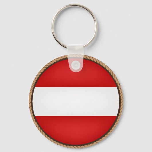 Porte-clés Cool Autriche Drapeau Sceau (Recto)