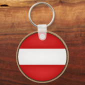 Porte-clés Cool Autriche Drapeau Sceau (Recto)