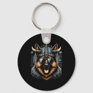 Porte-clés Cool berger allemand chien viking style art Christ