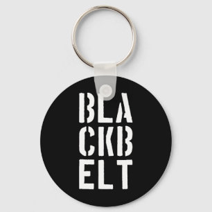 Porte-clés Cool Blackbelt Martial Arts Cadeau Bold Black Cein