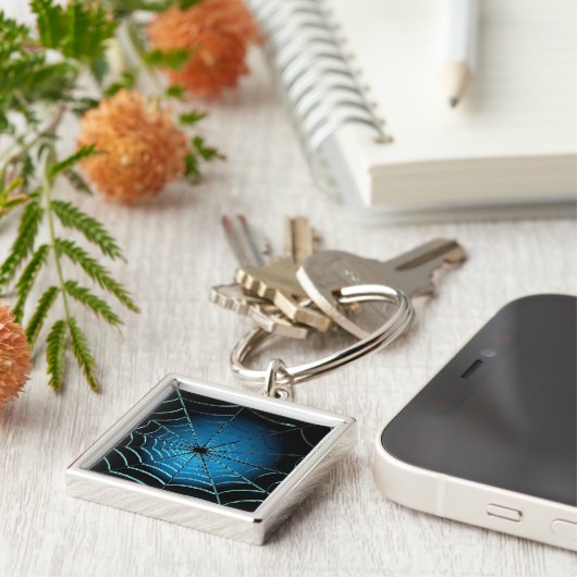 Porte-clés Cool Blue Spider Web (Côté)