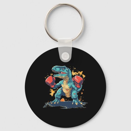 Porte-clés Cool Boxing Gloves With Dinosaur  (Recto)