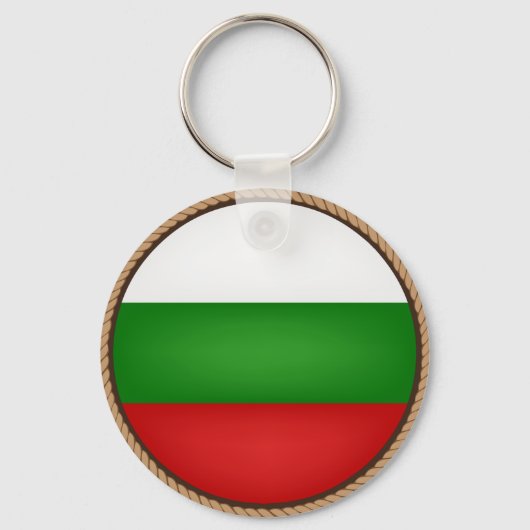 Porte-clés Cool Bulgarie Drapeau Sceau (Recto)