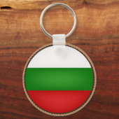 Porte-clés Cool Bulgarie Drapeau Sceau (Recto)