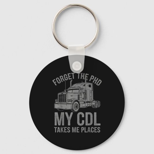 Porte-clés Cool Cdl Trucker Art For Men Women Trucking Cdl Tr (Recto)