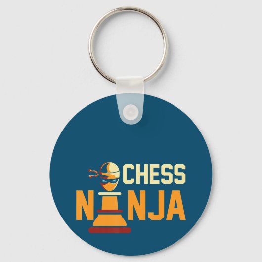 Porte-clés Cool Chess Ninja Chess Lovers Cadeau (Recto)