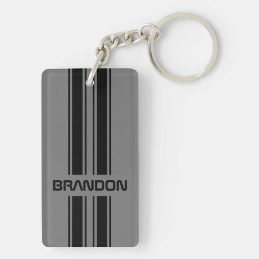 Porte-clés Cool classique de course automobile sur mesure Spo (Dos)