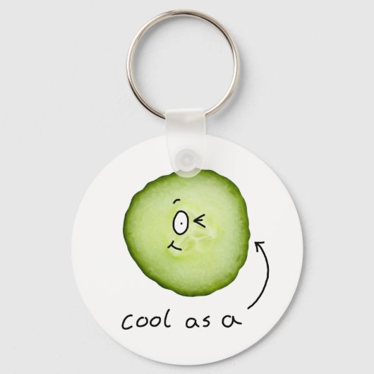 Porte-clés cool comme porte - clé de concombre (Recto)
