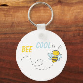 Porte-clés Cool d'abeilles personnalisé (Recto)