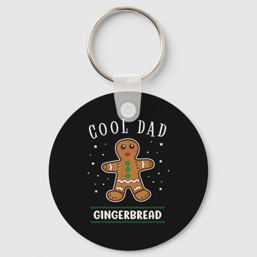 Porte-clés Cool Dad Gingerbread Man Cookie Family Christmas P (Recto)
