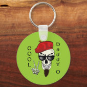 Porte-clés Cool Daddy - O Beatnik Skull (Recto)
