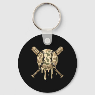 Porte-clés Cool de base-ball Camo Baseball Bateaux Boys Sport