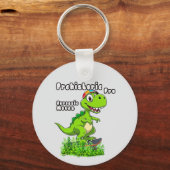 Porte-clés Cool Dino on a Skateboard (Recto)