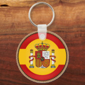 Porte-clés Cool drapeau Espagne sceau (Recto)