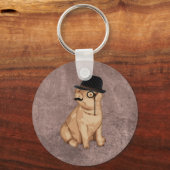 Porte-clés Cool drôle de piglet investigateur dessin animé (Recto)