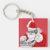 Porte-clés Cool Dude Old Skool 80 Christmas DJ (Devant)