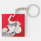 Porte-clés Cool Dude Old Skool 80 Christmas DJ (Dos)