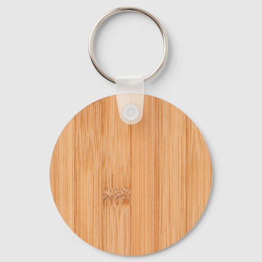 Porte-clés Cool élégant imprimé en bambou marron clair (Recto)