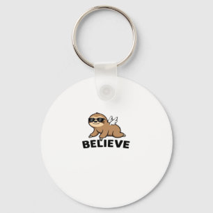 Porte-clés Cool Flying Sloth Croyez Drôle Motivational Design