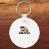 Porte-clés Cool Flying Sloth Croyez Drôle Motivational Design (Recto)