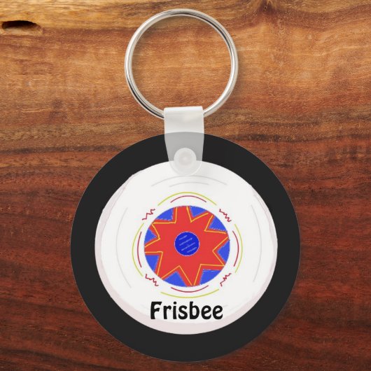 Porte-clés Cool Frisbee Design (Recto)