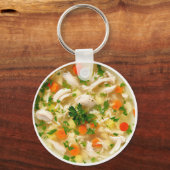 Porte-clés Cool Fun Chicken Noodle Soup Theme  (Recto)