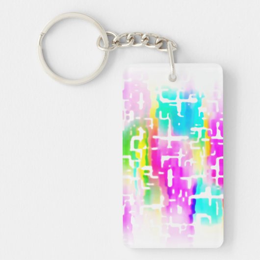 Porte-clés Cool funky aux couleurs vives (Devant)