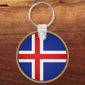 Porte-clés Cool Islande Drapeau (Recto)