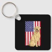 Porte-clés Cool Jaune Lab Art Labrador Retriever Jaune (Recto)