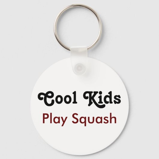 Porte-clés Cool Kids Play Squash (Recto)