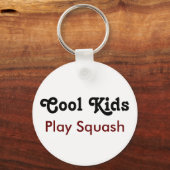 Porte-clés Cool Kids Play Squash (Recto)