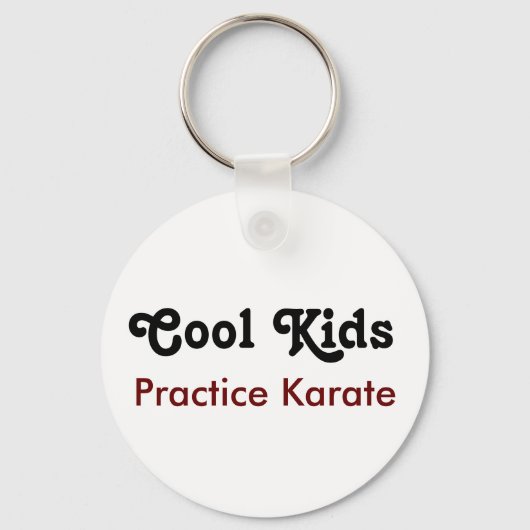 Porte-clés Cool Kids Practice Karaté (Recto)