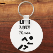 Porte-clés Cool Live Love Run Runners Art Design (Recto)