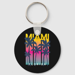 Porte-clés Cool Miami Florida Graphic Design Tee - shirts, I