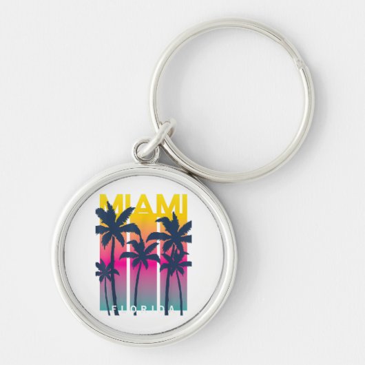 Porte-clés Cool Miami Florida Graphic Design Tee - shirts, I  (Devant)