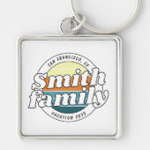 Porte-clés Cool moderne Simple Colorful Vacances en famille (Devant)